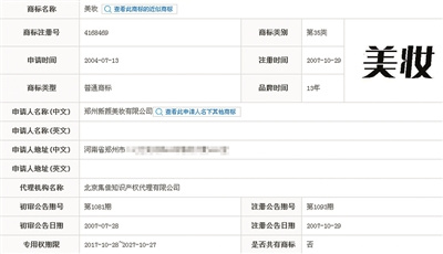 美妝商標注冊屬于哪一類?