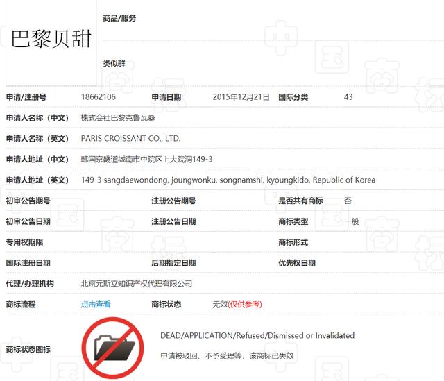 韓國企業(yè)“巴黎系”商標(biāo)不允注冊(cè)，英文商標(biāo)或?qū)o效，須考慮法律