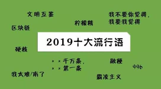 2019年十大流行語出爐，有的已被搶注成商標，快看還有哪些漏的