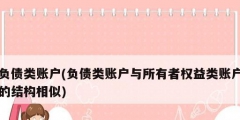 負(fù)債類(lèi)賬戶(負(fù)債類(lèi)賬戶與所有者權(quán)益類(lèi)賬戶的結(jié)構(gòu)相似)